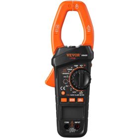 VEVOR Digital Clamp Meter T-RMS, 6000 Counts, 1000A Clamp Multimeter Tester, Measures Current Voltage Resistance Diodes Continuity Data Retention