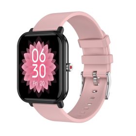 Smart bracelet MX09 calls to remind heart rate; blood pressure; blood oxygen; temperature; sleep monitoring; smart sports watch (Colour: Pink)
