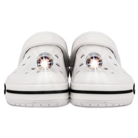 Headlights for Shoes;  2Pcs LED Light for Clogs IPX5 Waterproof Shoes Lights Charms for Dog Walking;  Handy Camping;  lasting 72 hours glow;  Sui (Color: Golden)