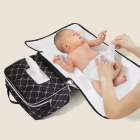 All in One Diaper Bag with Changing Pad (Primary Colour: grey)