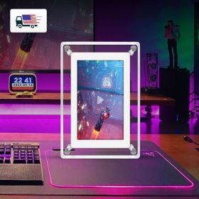 Acrylic 5 Inch Digital Picture Frame, Video Frame with Auto-Rotate, Free 8GB/4GB USB Stick and Built-in 1000 mAh Battery. Ideal Desktop Decoratio (default: 4GB)
